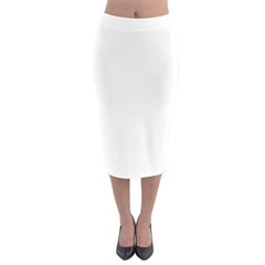 Velvet Midi Pencil Skirt