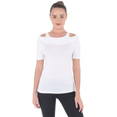 Shoulder Cut Out Short Sleeve Top