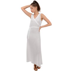 V-Neck Chiffon Maxi Dress