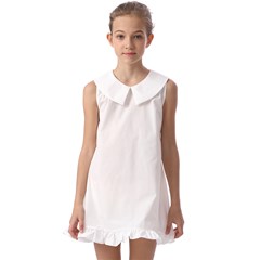 Kids  Pilgrim Collar Ruffle Hem Dress