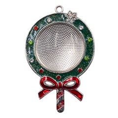 Metal X Mas Lollipop with Crystal Ornament