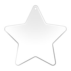 UV Print Acrylic Ornament Star