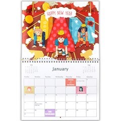 Wall Calendar 11 x 8.5 (12-Months)