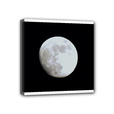 Moon 4  X 4  Framed Canvas Print