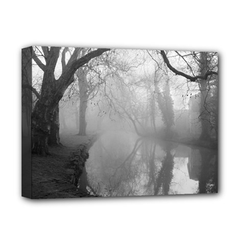 Foggy Morning, Oxford Deluxe Canvas 16  X 12  (stretched) 