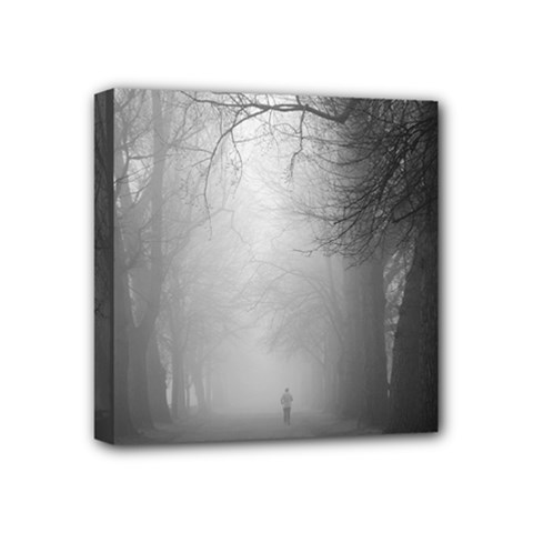 Foggy Morning, Oxford 4  X 4  Framed Canvas Print