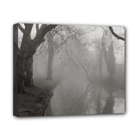 Foggy Morning, Oxford 8  X 10  Framed Canvas Print by artposters