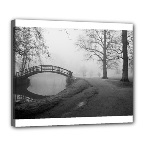 Foggy Morning, Oxford Deluxe Canvas 24  X 20  (stretched)