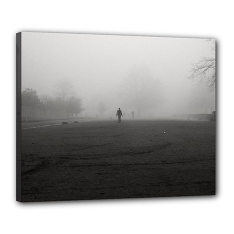 Foggy Morning, Oxford 16  X 20  Framed Canvas Print