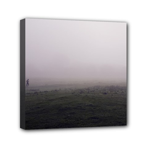 Foggy Morning, Oxford 6  X 6  Framed Canvas Print by artposters