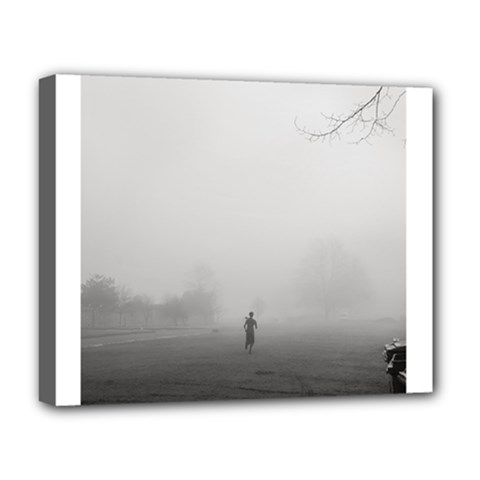 Foggy Morning, Oxford Deluxe Canvas 20  X 16  (stretched) by artposters