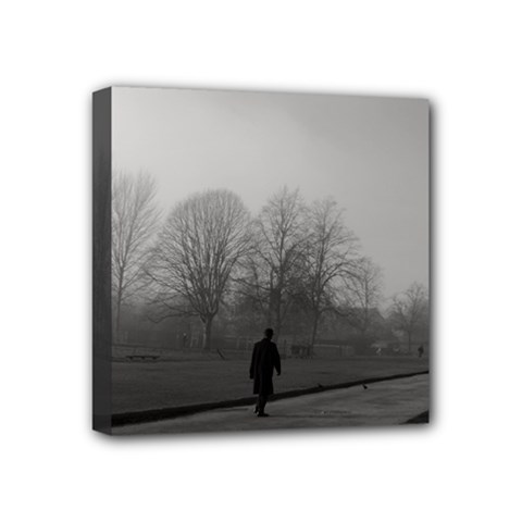 Foggy Morning, Oxford 4  X 4  Framed Canvas Print