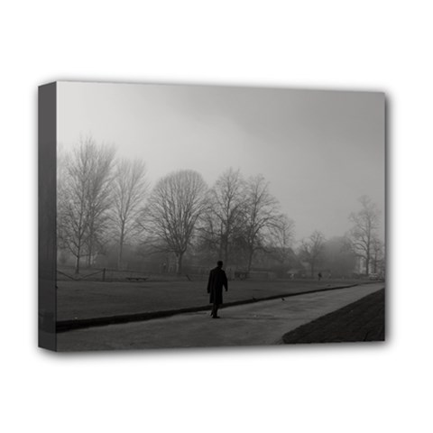 Foggy Morning, Oxford Deluxe Canvas 16  X 12  (stretched) 