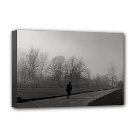 Foggy Morning, Oxford Deluxe Canvas 18  X 12  (stretched) by artposters