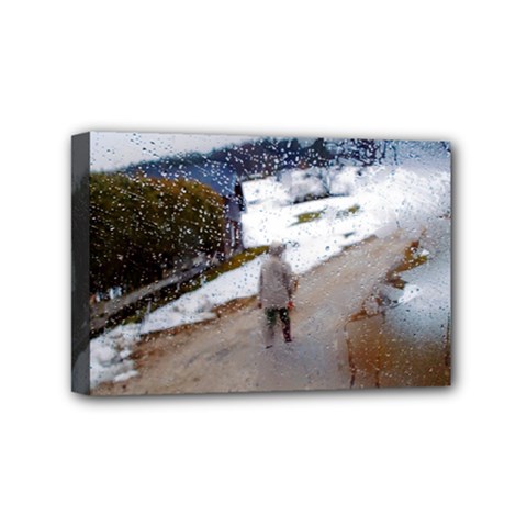 Rainy Day, Austria 4  X 6  Framed Canvas Print