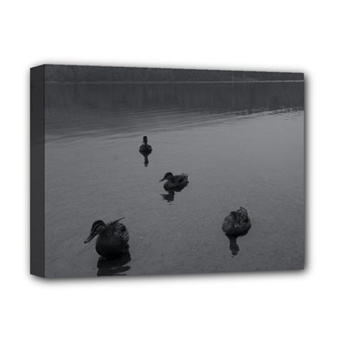 Ducks Deluxe Canvas 16  X 12  (stretched) 