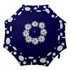 Daisy Circle Navy Bridesmaids Umbrella  by rainorshine