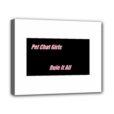 Petchatgirlsrule Canvas 10  X 8  (framed)