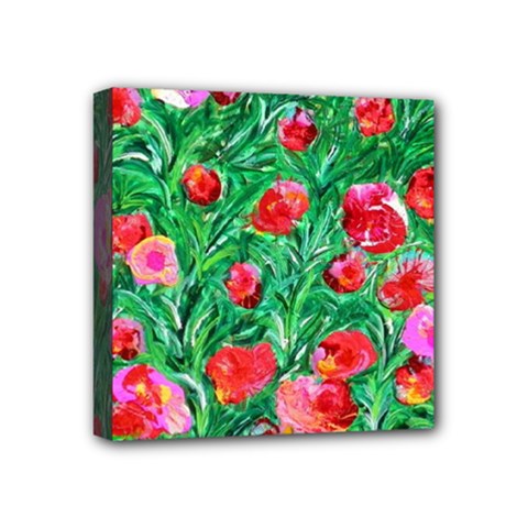 Flower Dreams Mini Canvas 4  X 4  (framed) by dawnsebaughinc