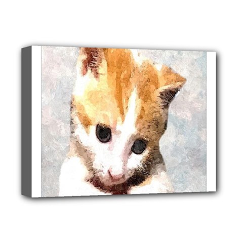 Sweet Face :) Deluxe Canvas 16  X 12  (framed)  by mysticalimages