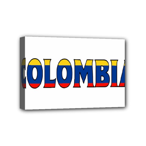 Colombia Mini Canvas 6  X 4  (framed) by worldbanners