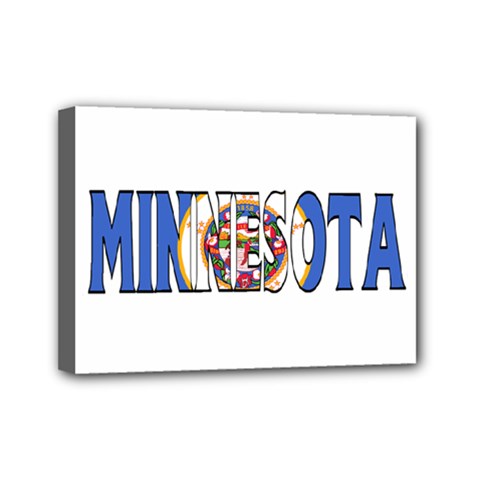 Minnesota Mini Canvas 7  X 5  (framed)