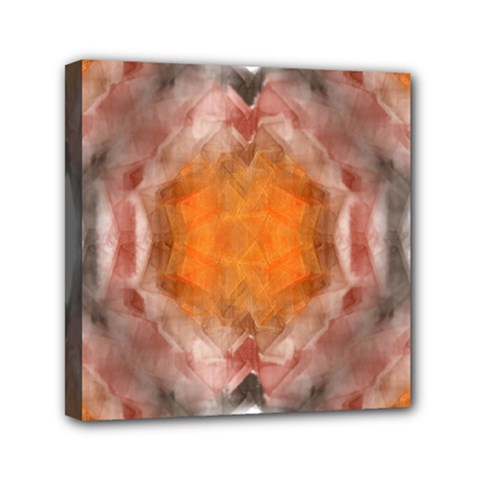 Seamless Background Fractal Mini Canvas 6  X 6  (framed) by hlehnerer