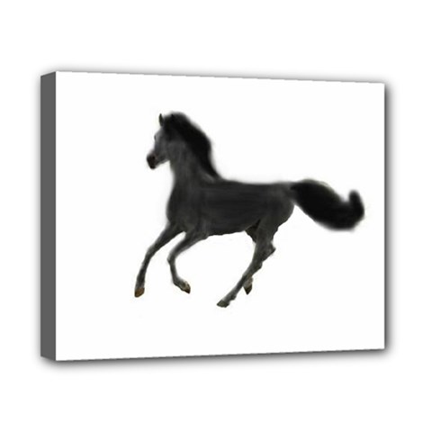 Running Horse Canvas 10  X 8  (framed) by mysticalimages