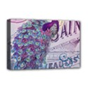 French Scripts  Purple Peacock Floral Paris Decor Deluxe Canvas 18  x 12  (Framed) View1