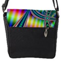 Modern Art Flap closure messenger bag (Small) View1