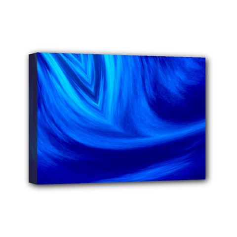 Wave Mini Canvas 7  X 5  (framed) by Siebenhuehner