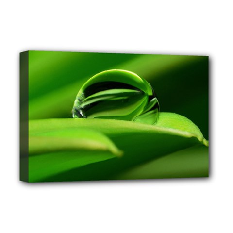 Waterdrop Deluxe Canvas 18  X 12  (framed)