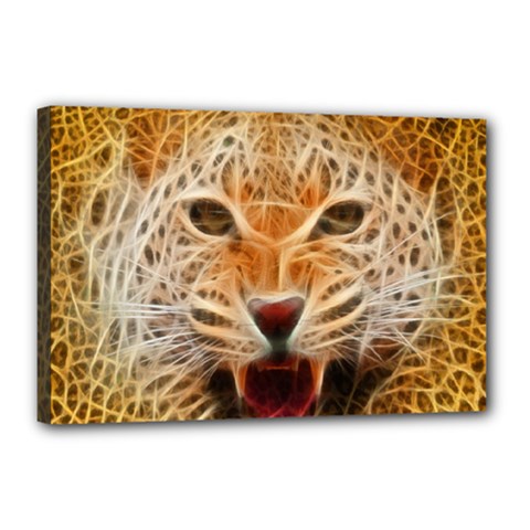 Jaguar Electricfied Canvas 18  X 12  (framed) by masquerades