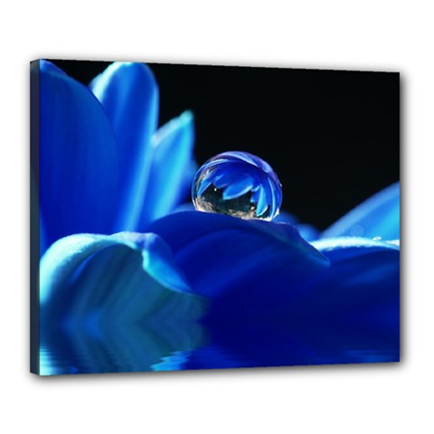 Waterdrop Canvas 20  X 16  (framed) by Siebenhuehner