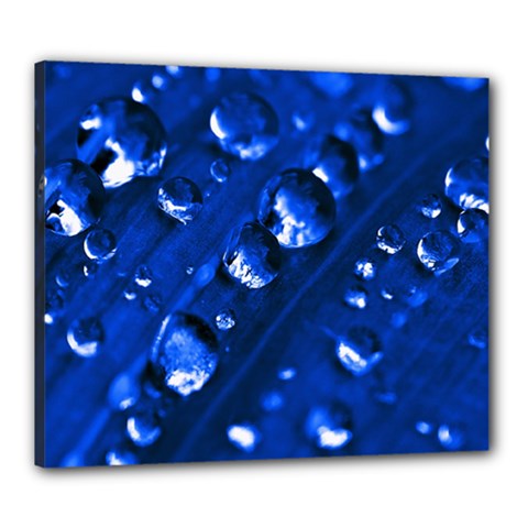 Waterdrops Canvas 24  X 20  (framed)