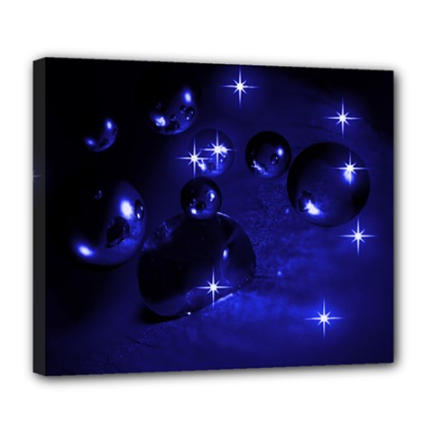 Blue Dreams Deluxe Canvas 24  X 20  (framed) by Siebenhuehner