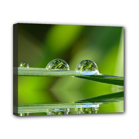 Waterdrops Canvas 10  X 8  (framed) by Siebenhuehner