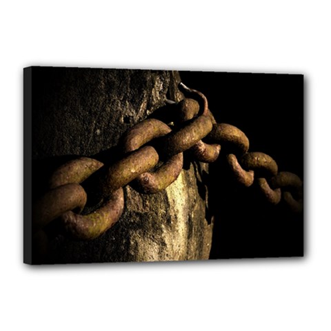 Chain Canvas 18  X 12  (framed)