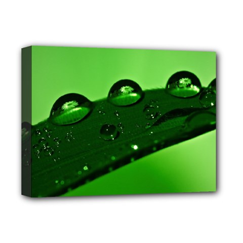 Waterdrops Deluxe Canvas 16  X 12  (framed)  by Siebenhuehner