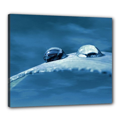 Drops Canvas 24  X 20  (framed) by Siebenhuehner