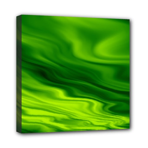 Green Mini Canvas 8  X 8  (framed) by Siebenhuehner