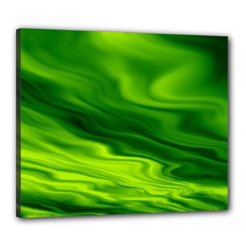 Green Canvas 24  X 20  (framed)