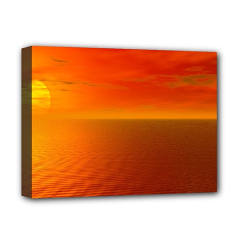 Sunset Deluxe Canvas 16  X 12  (framed)  by Siebenhuehner