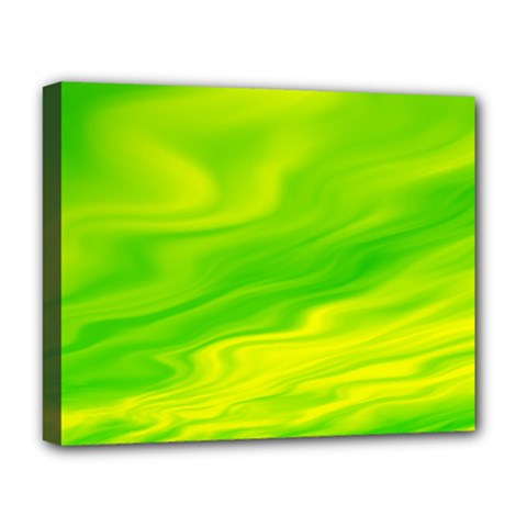 Green Deluxe Canvas 20  X 16  (framed) by Siebenhuehner