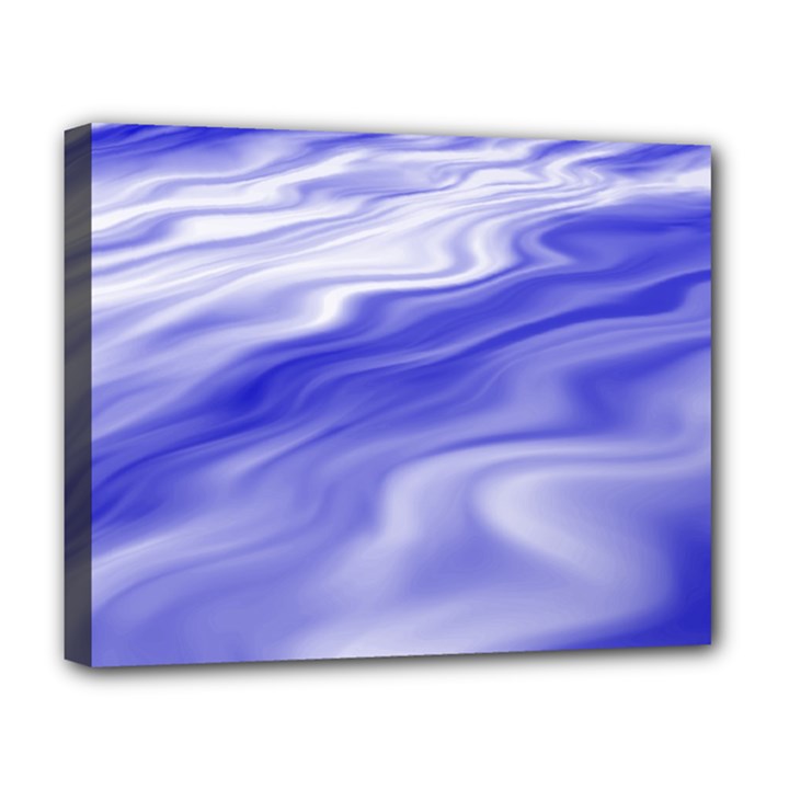 Wave Deluxe Canvas 20  x 16  (Framed)