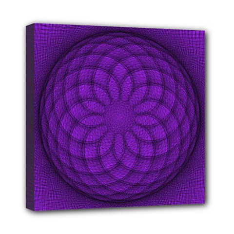 Spirograph Mini Canvas 8  X 8  (framed) by Siebenhuehner