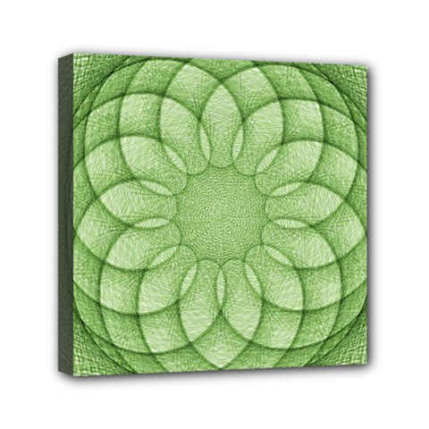 Spirograph Mini Canvas 6  X 6  (framed) by Siebenhuehner