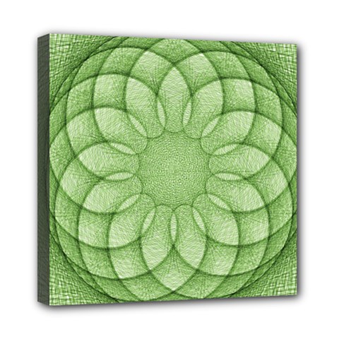 Spirograph Mini Canvas 8  X 8  (framed) by Siebenhuehner