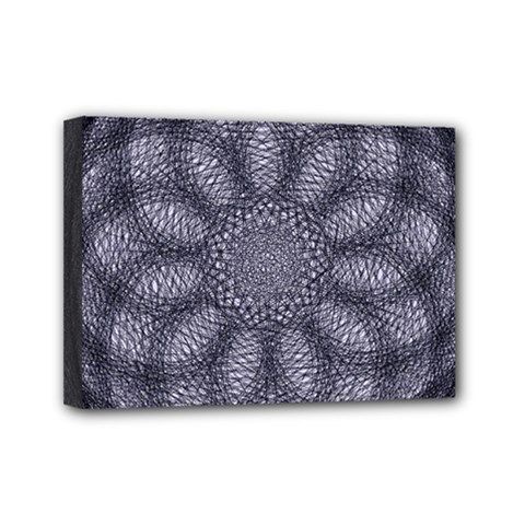 Spirograph Mini Canvas 7  X 5  (framed) by Siebenhuehner