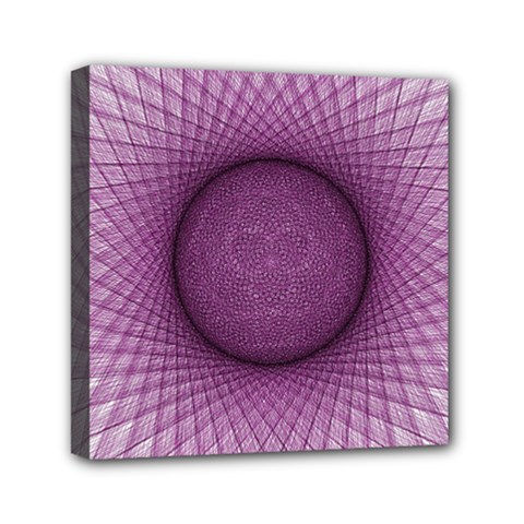 Spirograph Mini Canvas 6  X 6  (framed) by Siebenhuehner